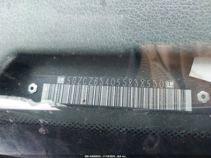 2005 Saturn Vue V6 VIN: 5GZCZ63405S838530 Lot: 43690034