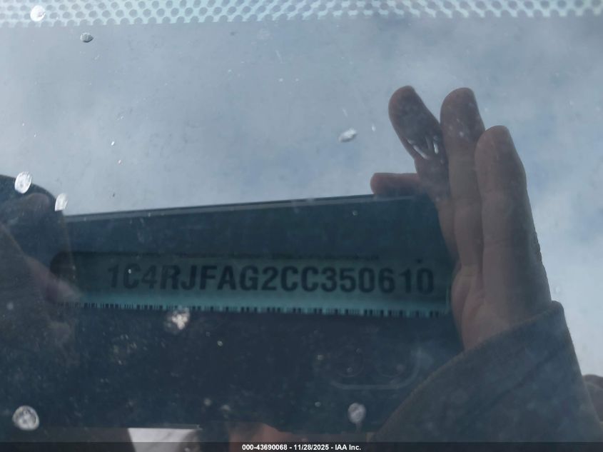 2012 Jeep Grand Cherokee Laredo VIN: 1C4RJFAG2CC350610 Lot: 43690068