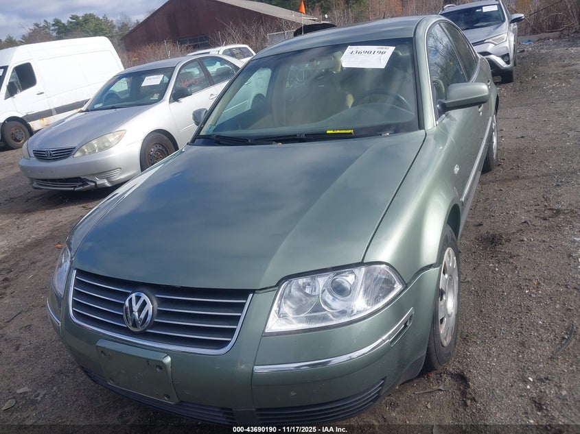 2003 Volkswagen Passat Gl VIN: WVWMD63B83P383185 Lot: 43690190