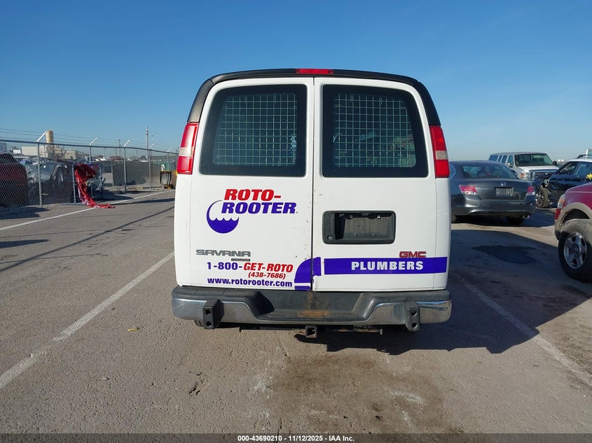 2014 GMC Savana 2500 Work Van VIN: 1GTW7FCA6E1911979 Lot: 43690210