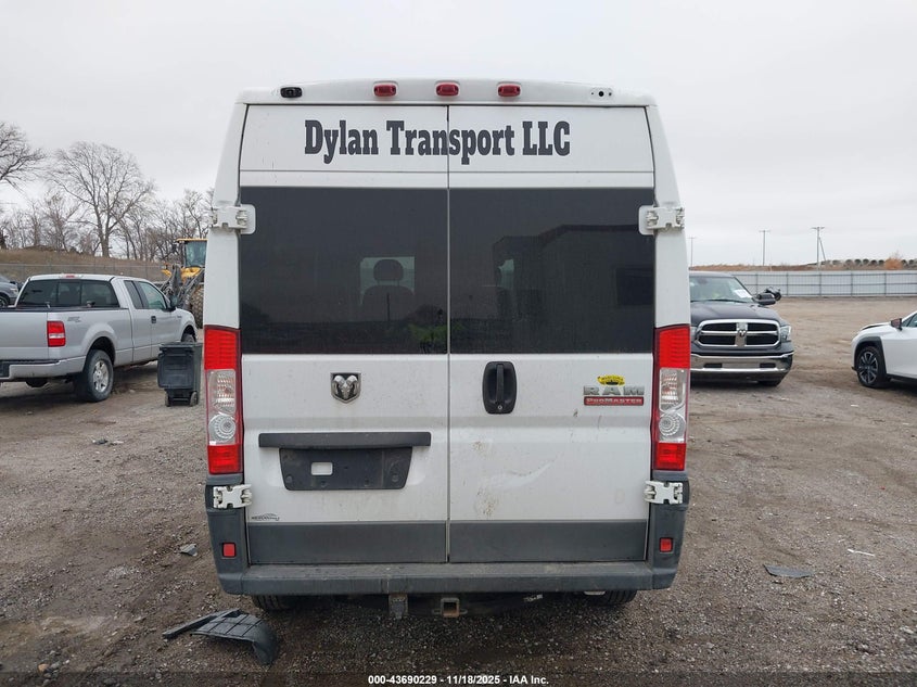 2017 Ram Promaster 2500 High Roof 159 Wb VIN: 3C6TRVDG5HE529008 Lot: 43690229