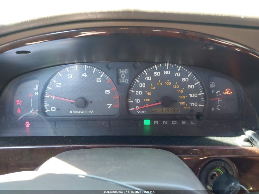 2001 Toyota 4Runner Limited V6 VIN: JT3HN87R210325200 Lot: 43690240