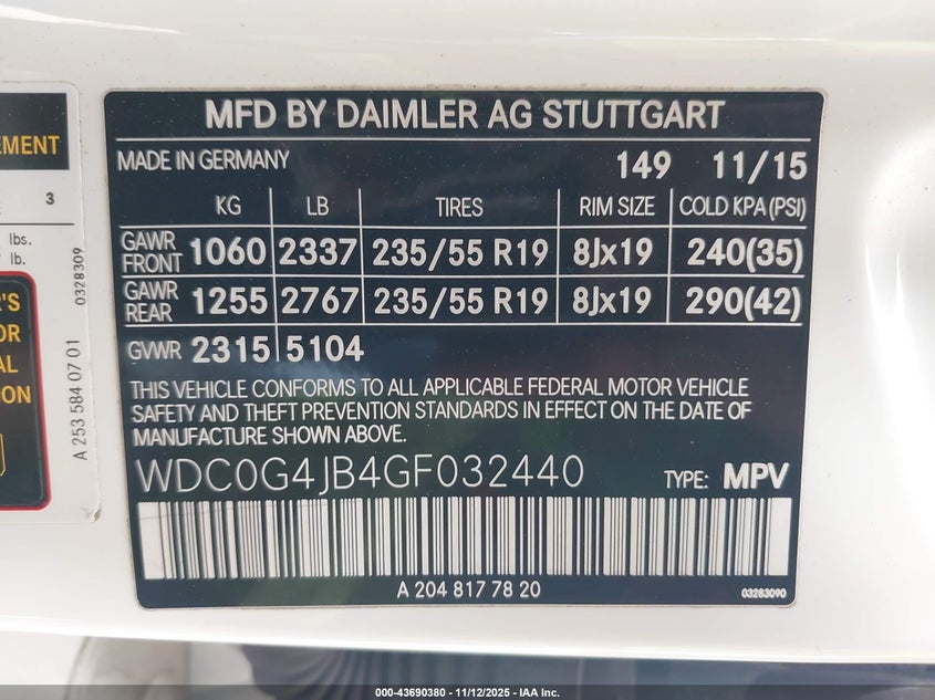 WDC0G4JB4GF032440 2016 MERCEDES-BENZ GLC photo no. 9