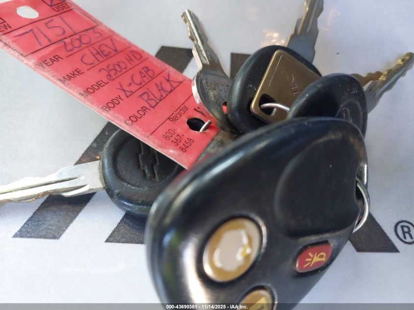 2003 Chevrolet Silverado 2500Hd Ls/Lt VIN: 1GCHK29133E111279 Lot: 43690381