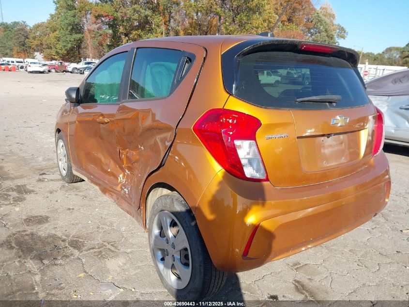 2020 Chevrolet Spark Fwd Ls Automatic VIN: KL8CB6SAXLC449035 Lot: 43690443