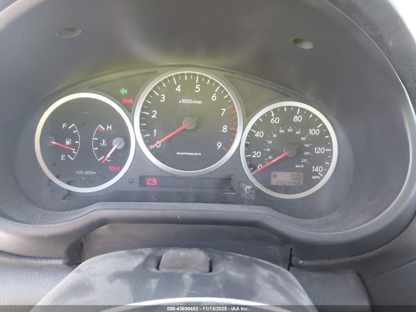 2003 Subaru Impreza Wrx VIN: JF1GD29683G503878 Lot: 43690453