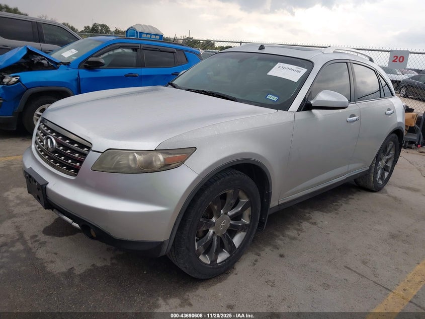 JNRAS08U68X102847 2008 INFINITI FX photo no. 2