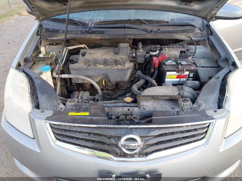 2010 Nissan Sentra 2.0S VIN: 3N1AB6AP4AL727792 Lot: 43690641