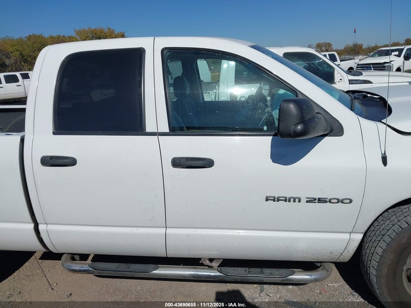 2003 Dodge Ram 2500 Slt/Laramie/St VIN: 3D3KA28C23G781840 Lot: 43690655