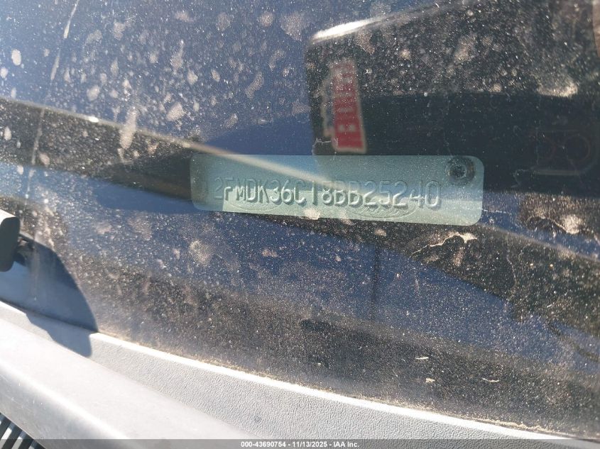 2008 Ford Edge Se VIN: 2FMDK36C18BB25240 Lot: 43690754