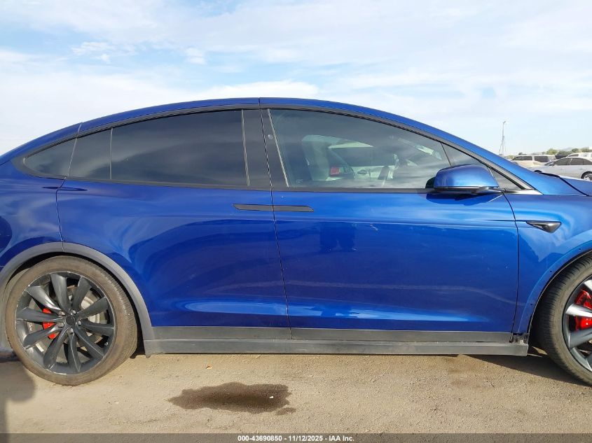 2020 Tesla Model X Performance Dual Motor All-Wheel Drive VIN: 5YJXCBE41LF261978 Lot: 43690850