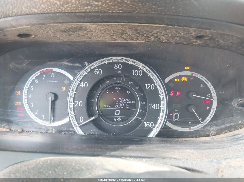 2013 Honda Accord Sdn Ex-L VIN: 1HGCR2F8XDA095115 Lot: 43690863