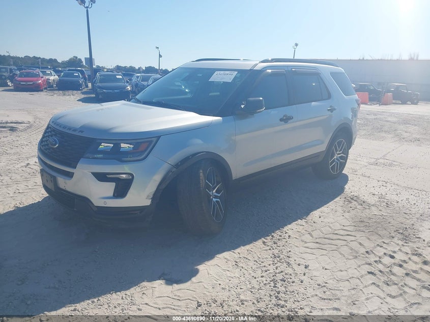 Vin: 1fm5k8gt1jgc12215, lot: 44186183, ford explorer sport 20182