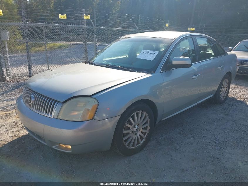2007 Mercury Montego Premier VIN: 1MEHM421X7G604210 Lot: 43691001