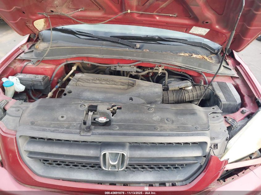 2004 Honda Pilot Ex-L VIN: 2HKYF185648572125 Lot: 43691078