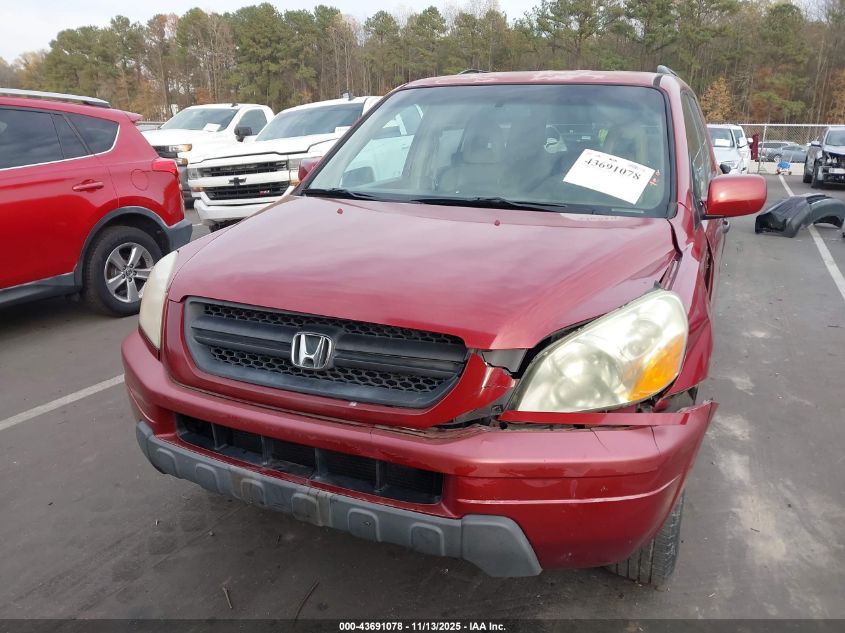 2004 Honda Pilot Ex-L VIN: 2HKYF185648572125 Lot: 43691078