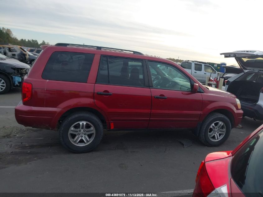 2004 Honda Pilot Ex-L VIN: 2HKYF185648572125 Lot: 43691078