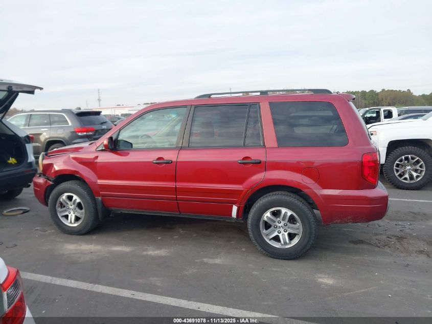 2004 Honda Pilot Ex-L VIN: 2HKYF185648572125 Lot: 43691078