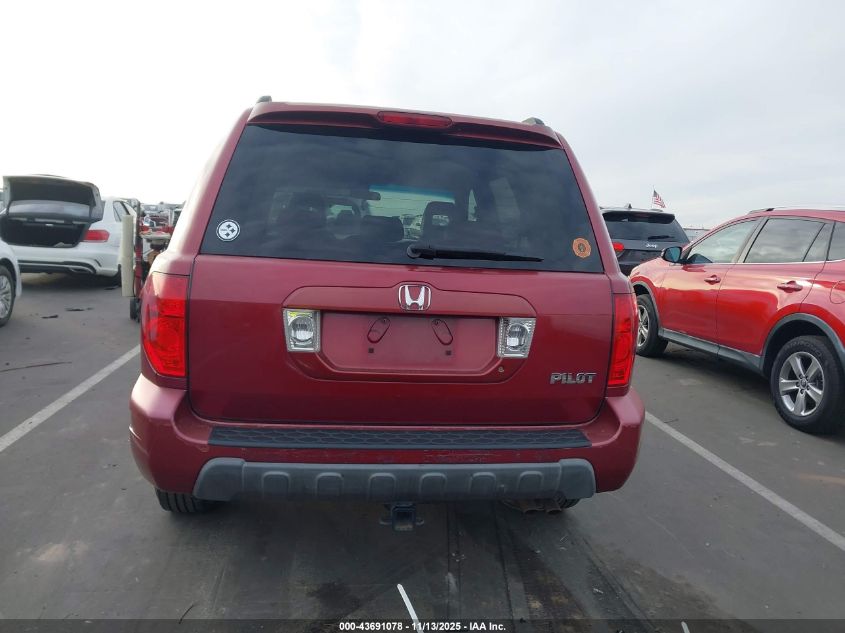 2004 Honda Pilot Ex-L VIN: 2HKYF185648572125 Lot: 43691078