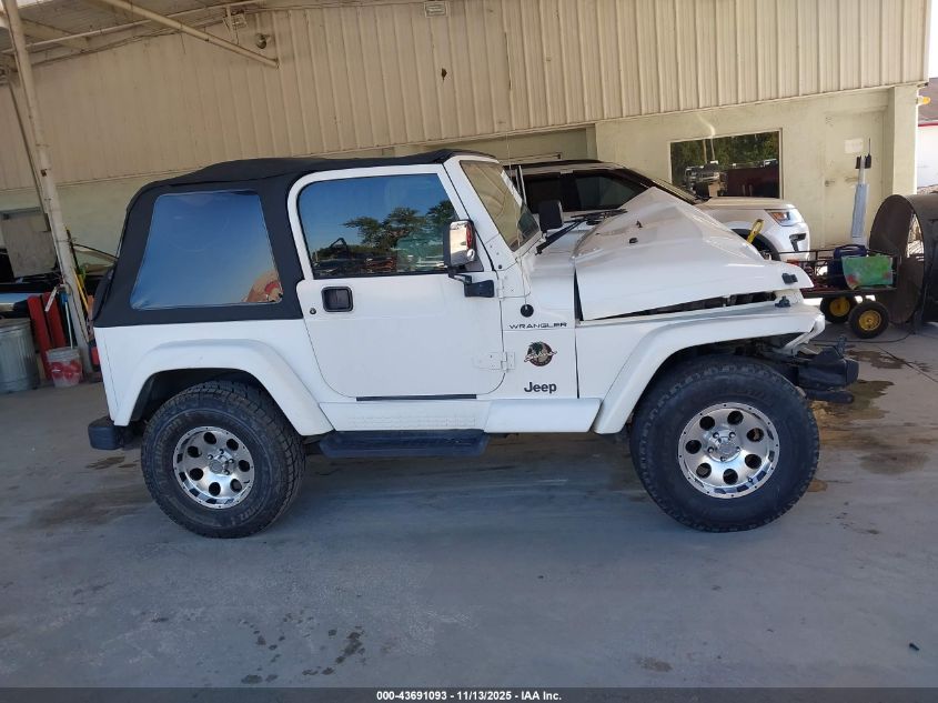 2002 Jeep Wrangler Sahara VIN: 1J4FA59S22P772061 Lot: 43691093
