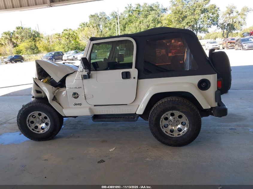 2002 Jeep Wrangler Sahara VIN: 1J4FA59S22P772061 Lot: 43691093
