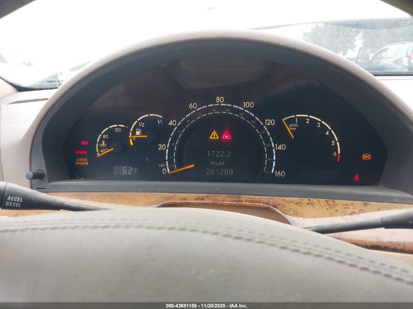 2002 Mercedes-Benz S 500 VIN: WDBNG75J22A262027 Lot: 43691158