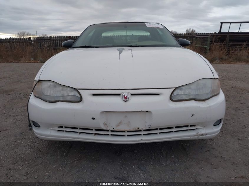 2002 Chevrolet Monte Carlo Ss VIN: 2G1WX15K029281109 Lot: 43691165