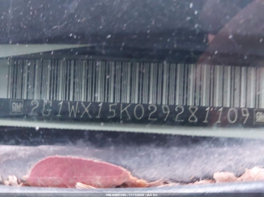 2002 Chevrolet Monte Carlo Ss VIN: 2G1WX15K029281109 Lot: 43691165