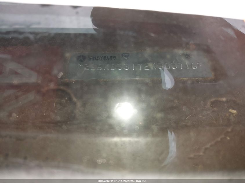 1984 Dodge Ram Van B350 VIN: 2B6KB3317EK303716 Lot: 43691167