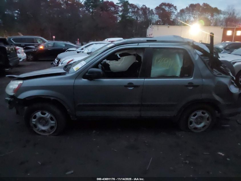 2006 Honda Cr-V Lx VIN: SHSRD78586U426137 Lot: 43691176