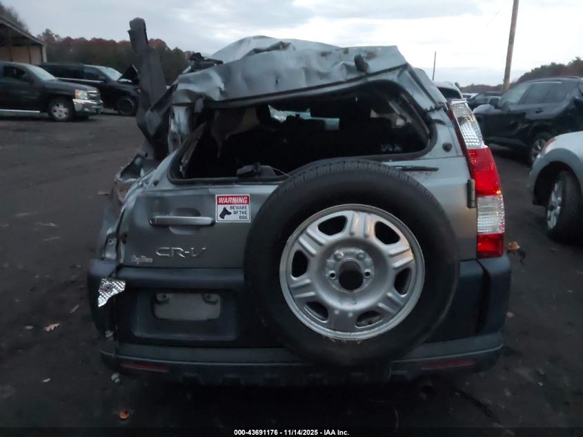 2006 Honda Cr-V Lx VIN: SHSRD78586U426137 Lot: 43691176