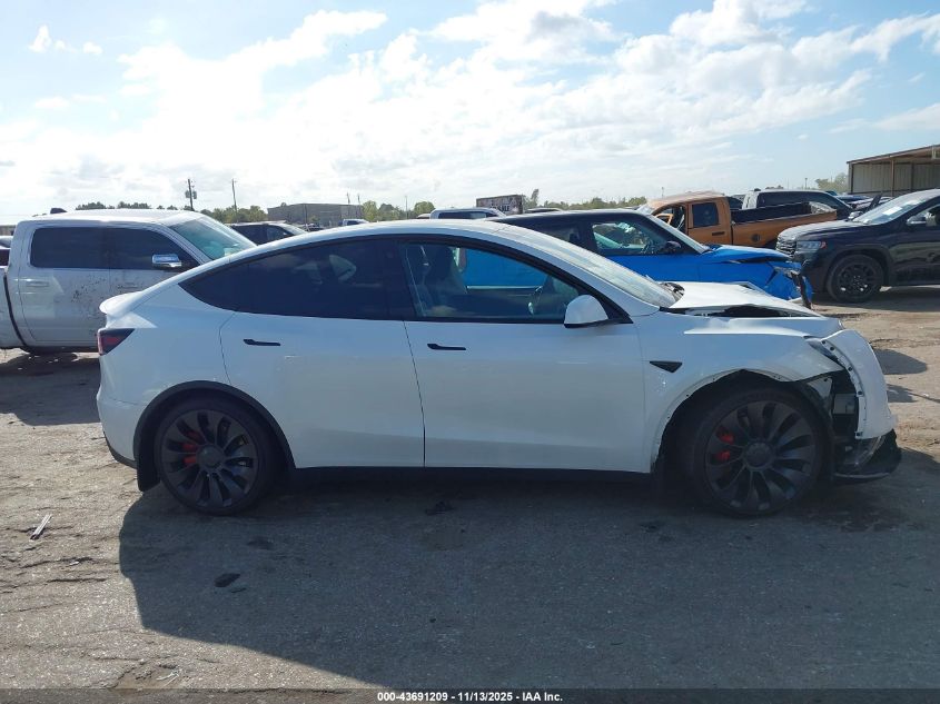 2023 Tesla Model Y Performance Dual Motor All-Wheel Drive VIN: 7SAYGDEF9PF665514 Lot: 43691209