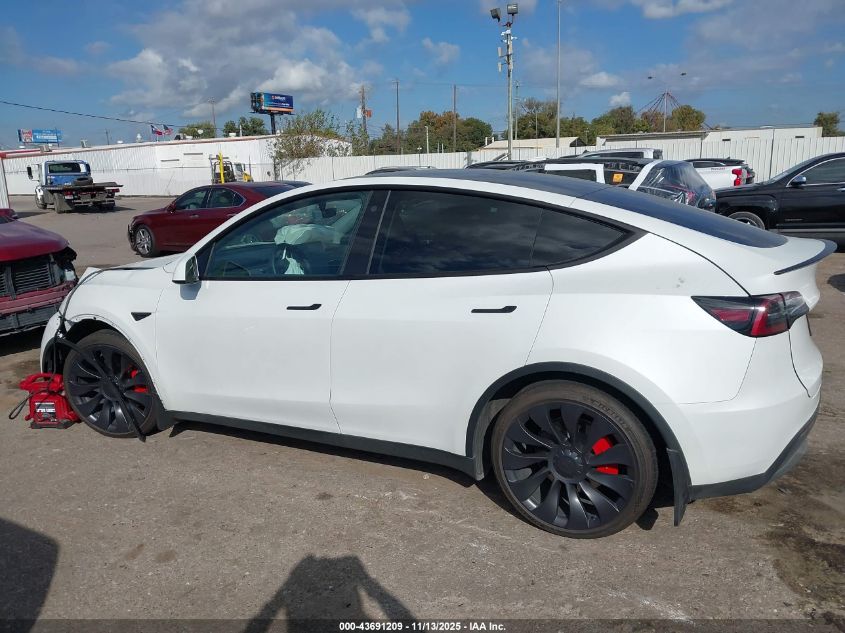 2023 Tesla Model Y Performance Dual Motor All-Wheel Drive VIN: 7SAYGDEF9PF665514 Lot: 43691209