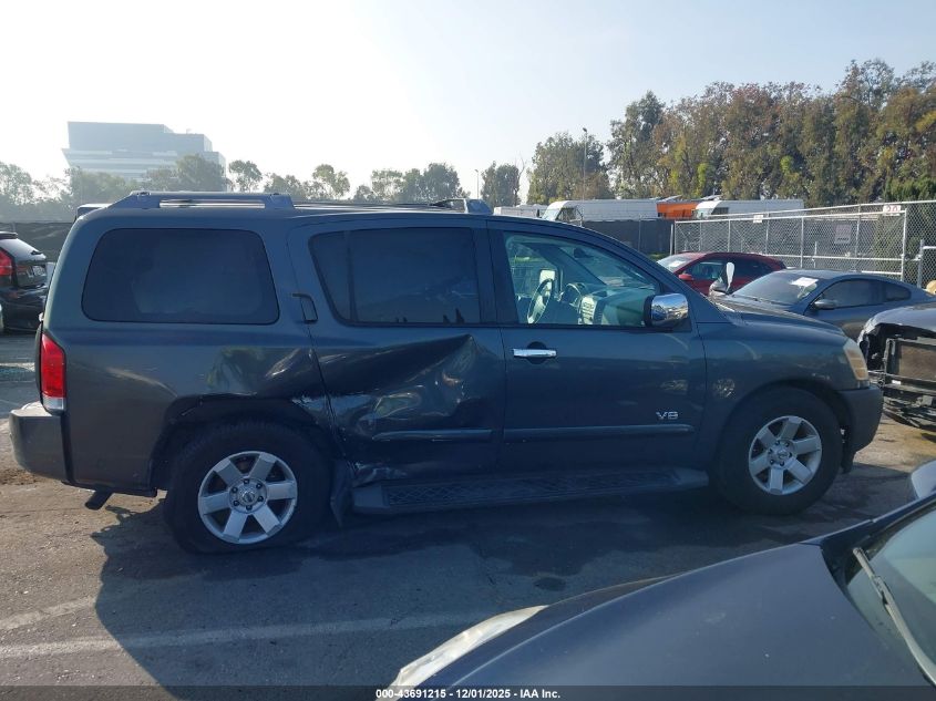 2006 Nissan Armada Le VIN: 5N1AA08A76N721275 Lot: 43691215
