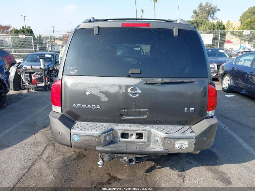 2006 Nissan Armada Le VIN: 5N1AA08A76N721275 Lot: 43691215
