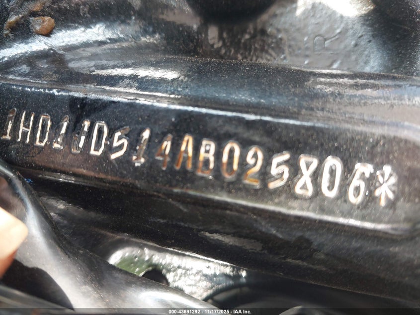 2010 Harley-Davidson Flstn VIN: 1HD1JD514AB025806 Lot: 43691292