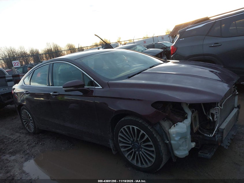 2017 Ford Fusion Se VIN: 3FA6P0T98HR100834 Lot: 43691295
