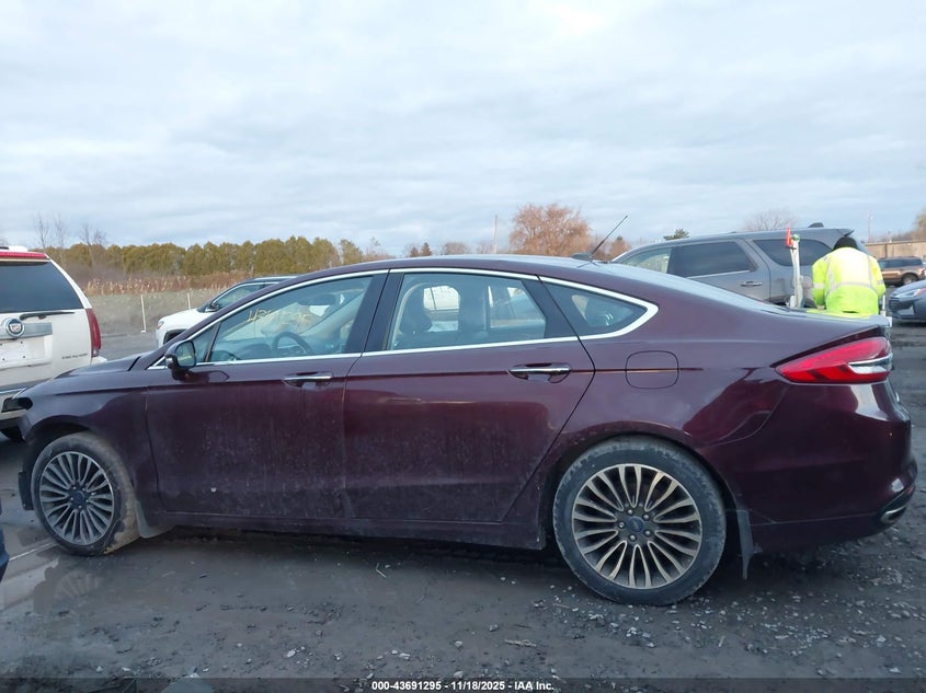 2017 Ford Fusion Se VIN: 3FA6P0T98HR100834 Lot: 43691295