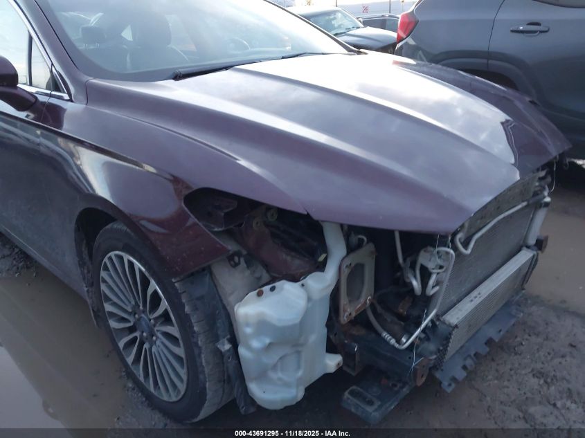 2017 Ford Fusion Se VIN: 3FA6P0T98HR100834 Lot: 43691295