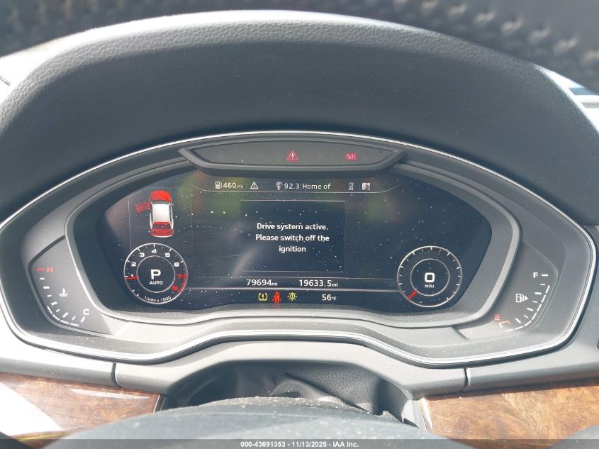 2019 Audi Q5 45 Premium VIN: WA1BNAFY0K2035975 Lot: 43691353