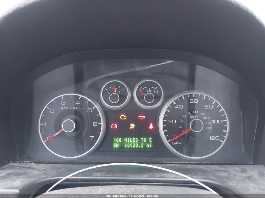 2009 Ford Fusion Se VIN: 3FAHP01109R125069 Lot: 43691368