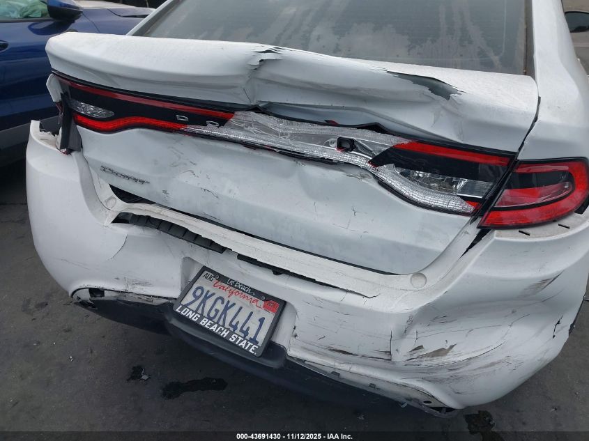 2015 Dodge Dart Se VIN: 1C3CDFAA3FD434883 Lot: 43691430