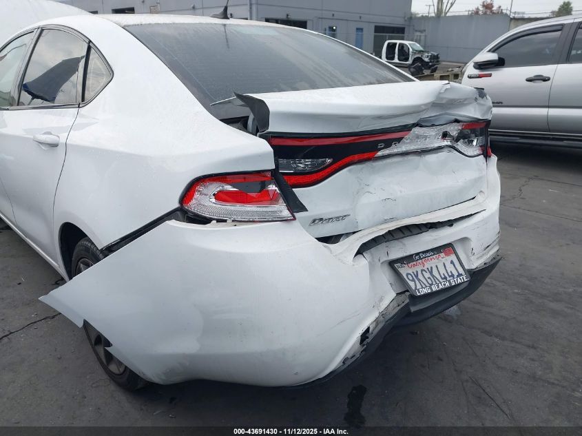 2015 Dodge Dart Se VIN: 1C3CDFAA3FD434883 Lot: 43691430