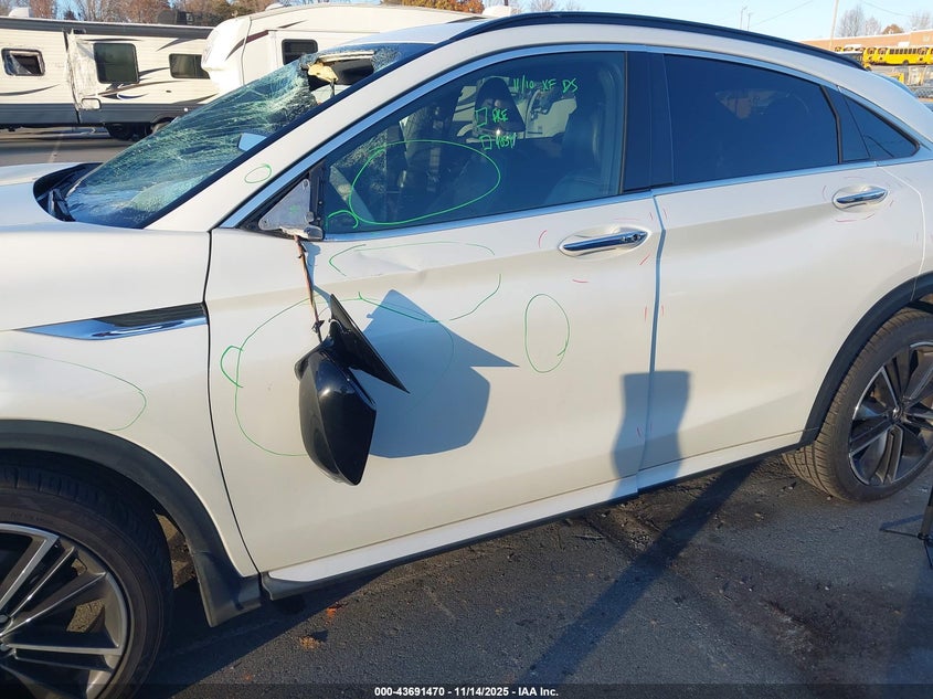 2022 Infiniti Qx55 Essential Awd VIN: 3PCAJ5K34NF100908 Lot: 43691470