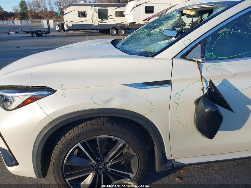2022 Infiniti Qx55 Essential Awd VIN: 3PCAJ5K34NF100908 Lot: 43691470