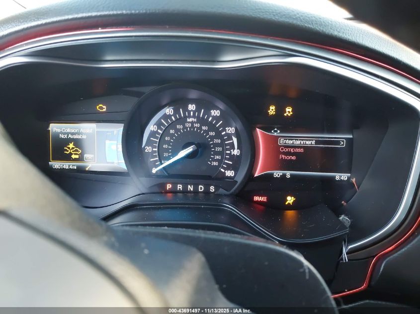 2019 Ford Fusion Se VIN: 3FA6P0HD8KR230908 Lot: 43691497