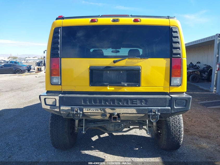 2003 Hummer H2 VIN: 5GRGN23U73H104399 Lot: 43691576