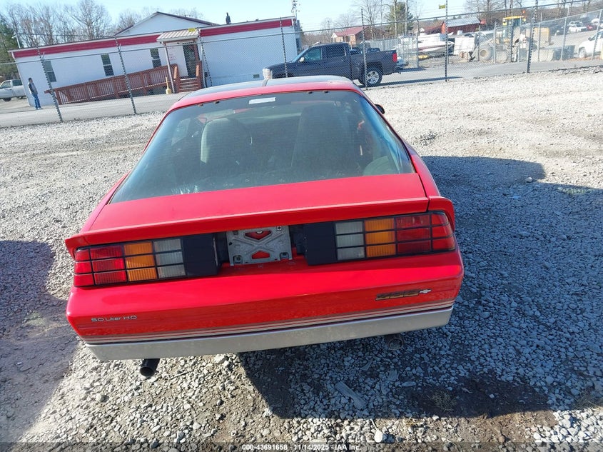 1986 Chevrolet Camaro VIN: 1G1FP87H6GN142312 Lot: 43691658
