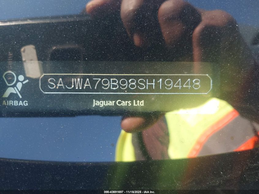 2008 Jaguar Xj Xj8 L VIN: SAJWA79B98SH19448 Lot: 43691697