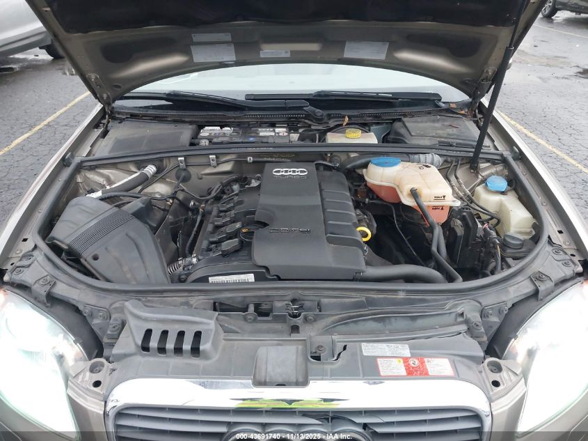 2007 Audi A4 2.0T VIN: WAUDF78E67A228529 Lot: 43691740